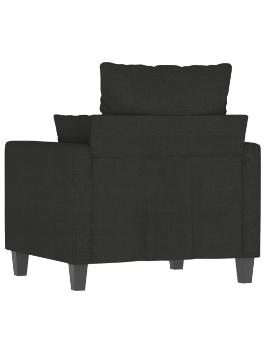 Křeslo černé 60 cm textil