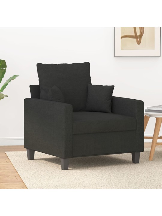 Křeslo černé 60 cm textil