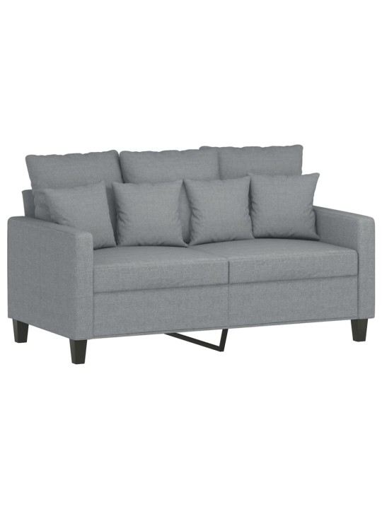 2místná pohovka světle šedá 120 cm textil