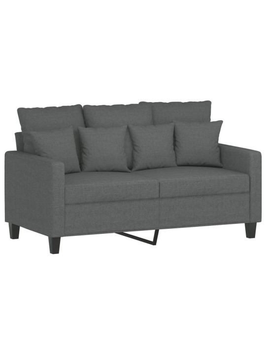 2místná pohovka tmavě šedá 120 cm textil