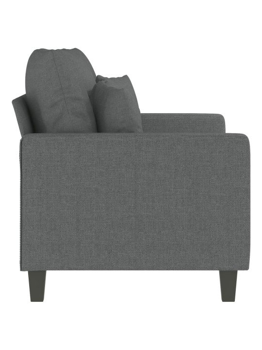 2místná pohovka tmavě šedá 120 cm textil