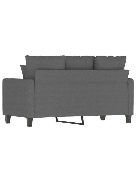 2místná pohovka tmavě šedá 120 cm textil