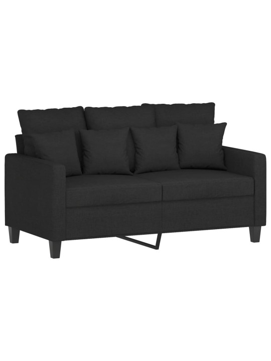 2místná pohovka černá 120 cm textil