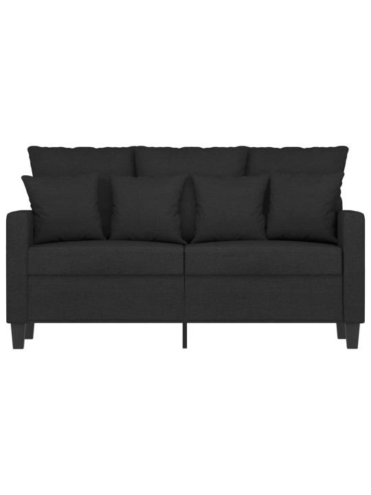 2místná pohovka černá 120 cm textil