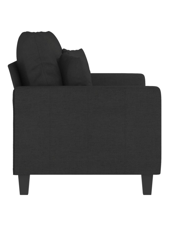 2místná pohovka černá 120 cm textil