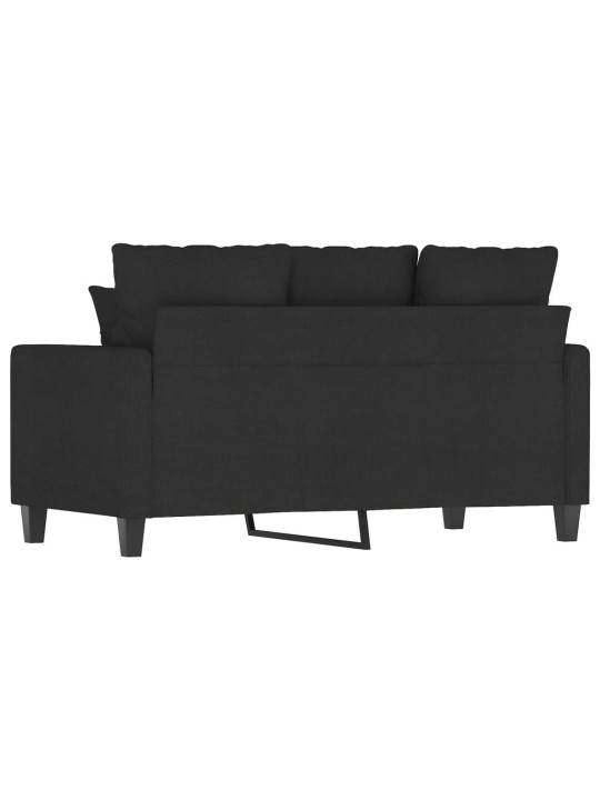 2místná pohovka černá 120 cm textil