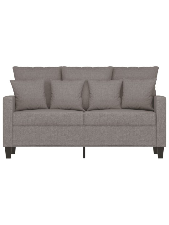2místná pohovka taupe 120 cm textil