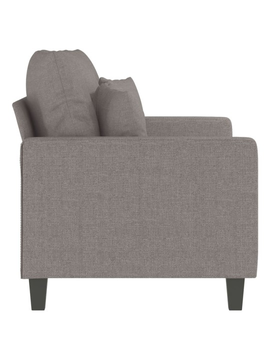 2místná pohovka taupe 120 cm textil
