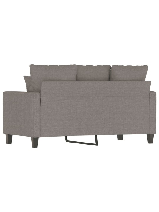 2místná pohovka taupe 120 cm textil