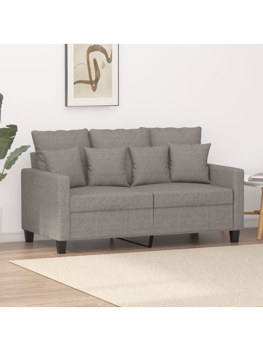 2místná pohovka taupe 120 cm textil