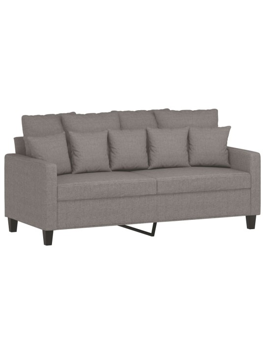 2místná pohovka taupe 140 cm textil