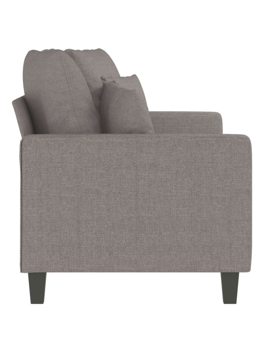 2místná pohovka taupe 140 cm textil
