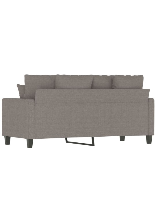 2místná pohovka taupe 140 cm textil