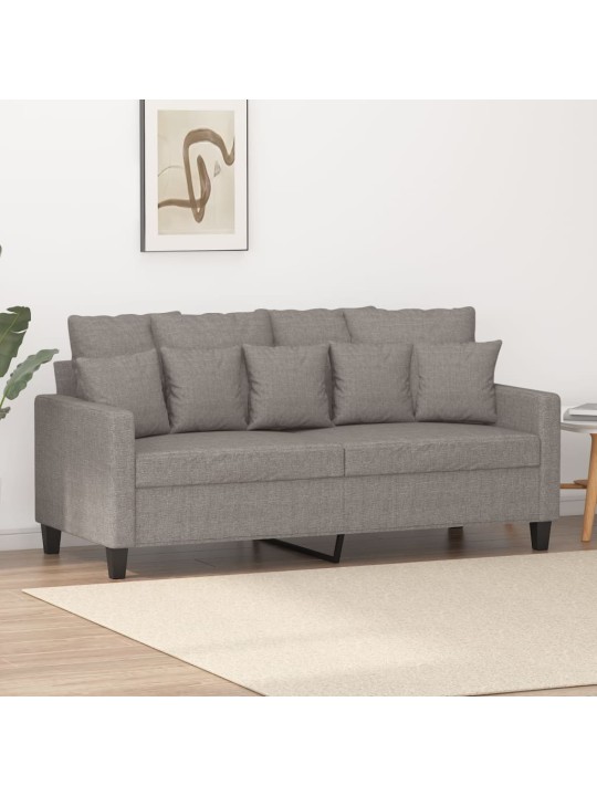 2místná pohovka taupe 140 cm textil