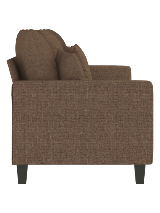 3místná pohovka hnědá 180 cm textil