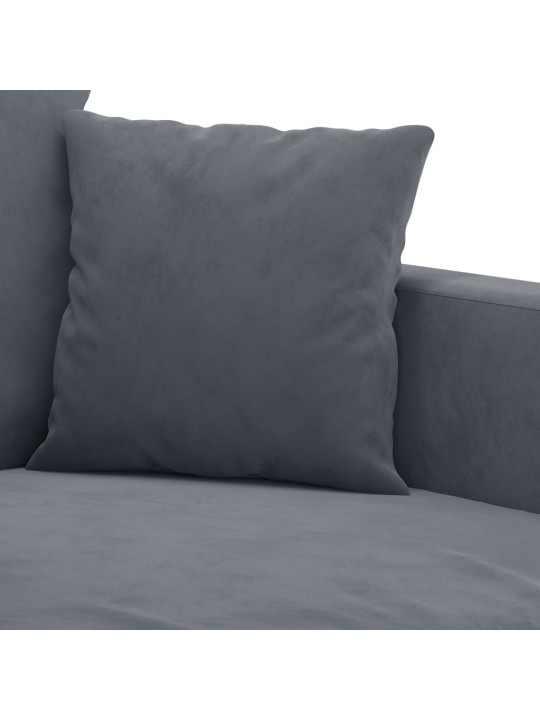 Křeslo tmavě šedé 60 cm samet