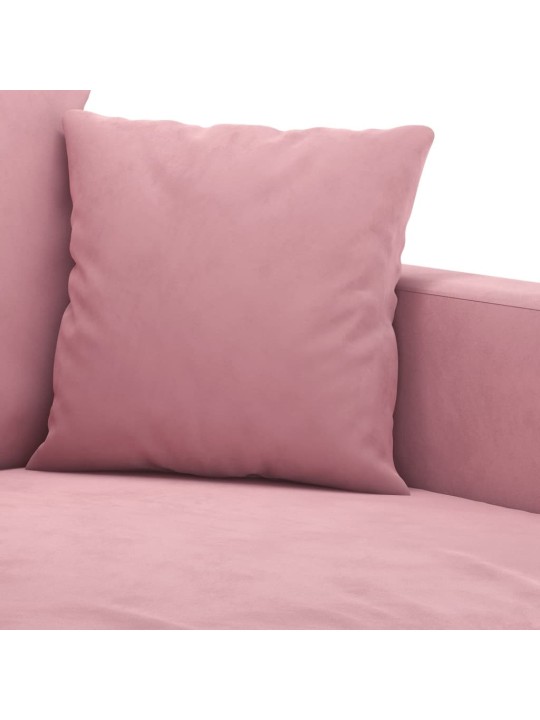 2místná pohovka růžová 120 cm samet