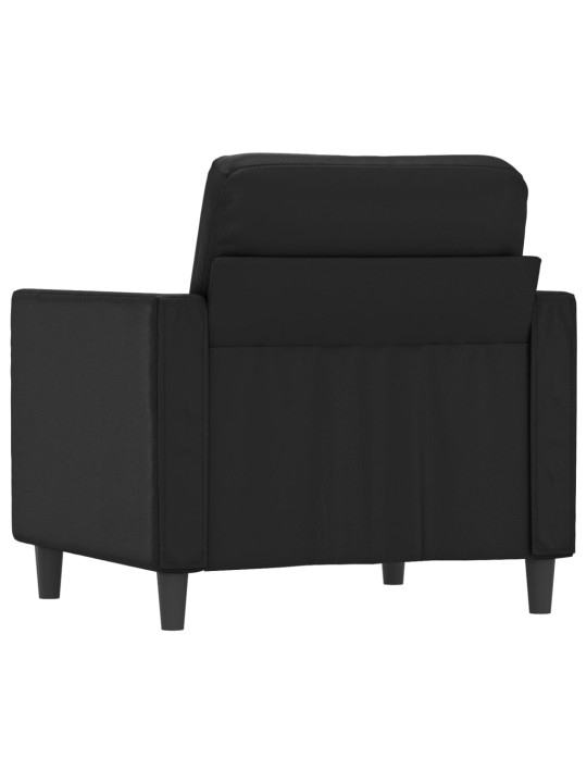 Křeslo černé 60 cm umělá kůže