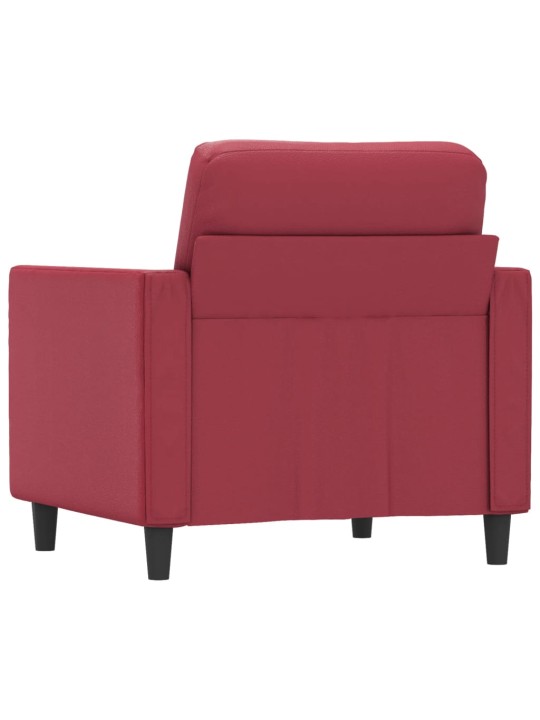 Křeslo vínové 60 cm umělá kůže