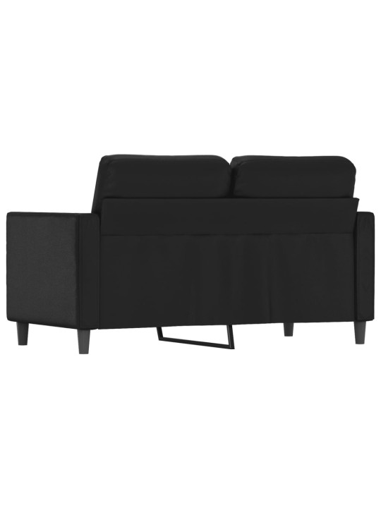 2místná pohovka černá 120 cm umělá kůže
