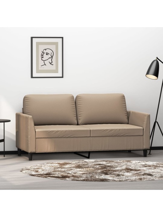 2místná pohovka cappuccino 140 cm umělá kůže