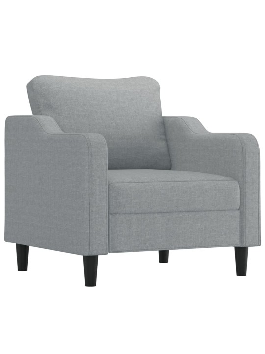 Křeslo světle šedé 60 cm textil
