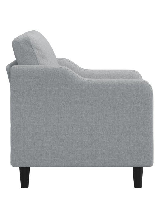 Křeslo světle šedé 60 cm textil