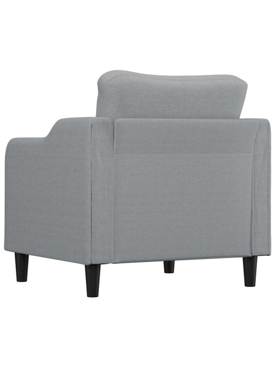 Křeslo světle šedé 60 cm textil