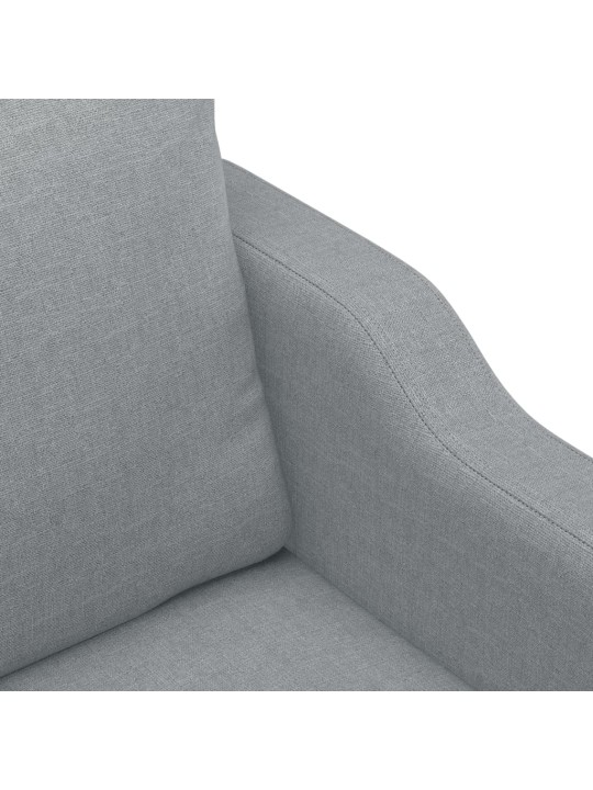 Křeslo světle šedé 60 cm textil