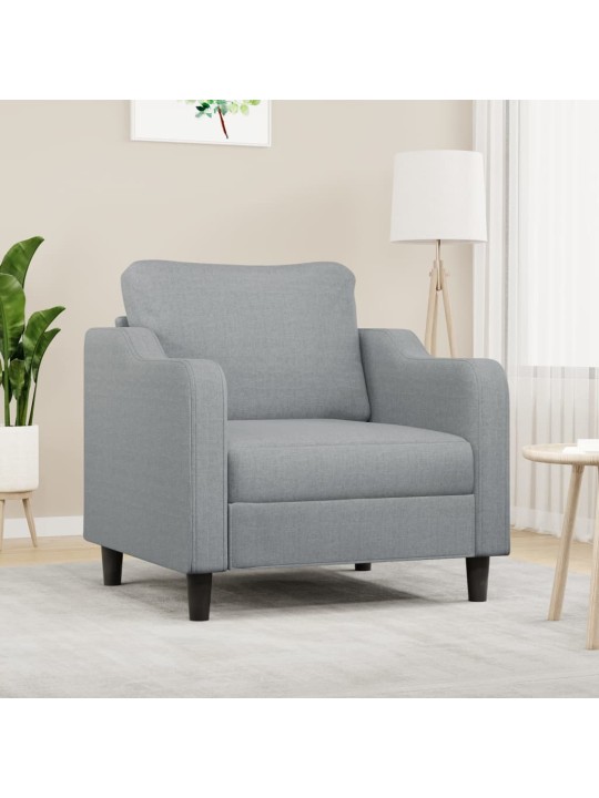 Křeslo světle šedé 60 cm textil