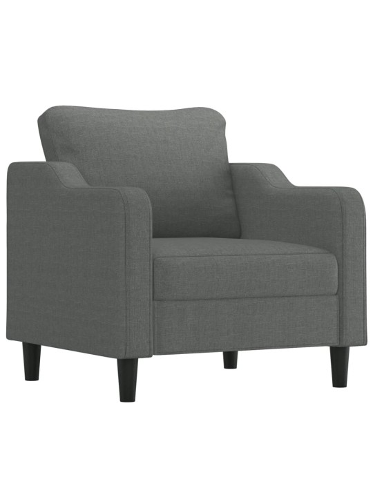 Křeslo tmavě šedé 60 cm textil
