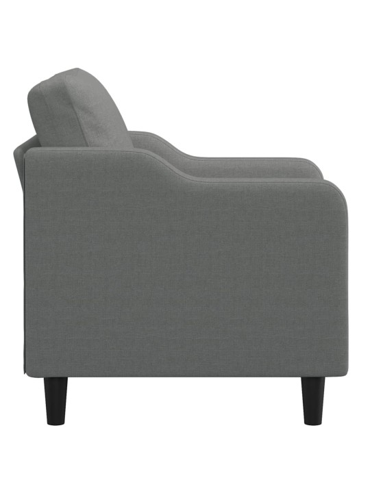 Křeslo tmavě šedé 60 cm textil