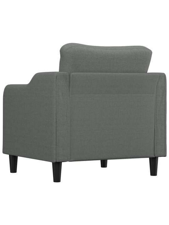 Křeslo tmavě šedé 60 cm textil