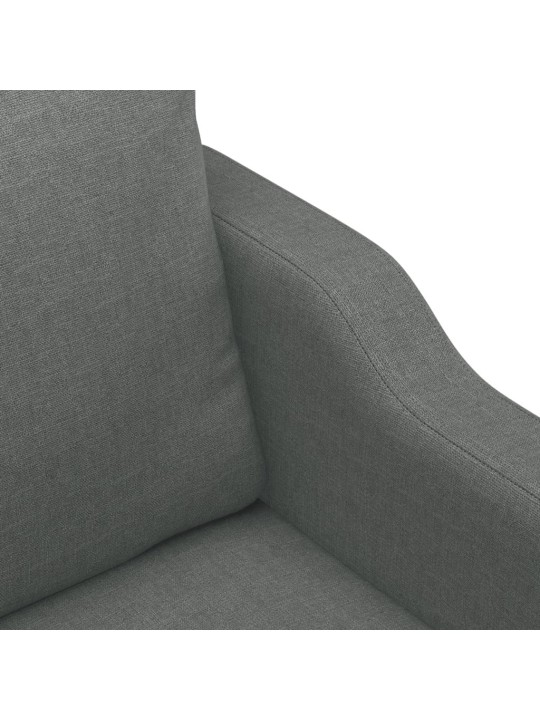 Křeslo tmavě šedé 60 cm textil