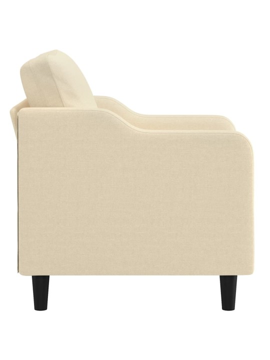 Křeslo krémové 60 cm textil