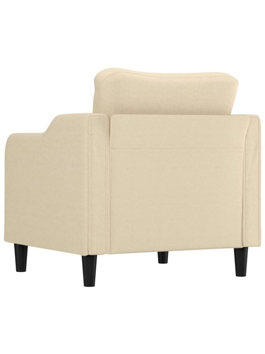 Křeslo krémové 60 cm textil