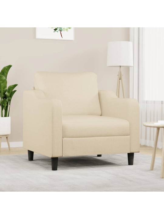 Křeslo krémové 60 cm textil