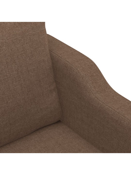 Křeslo hnědé 60 cm textil