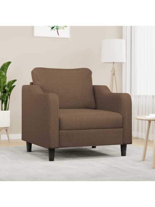 Křeslo hnědé 60 cm textil