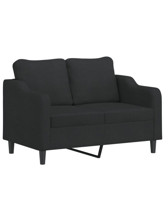 2místná pohovka černá 120 cm textil