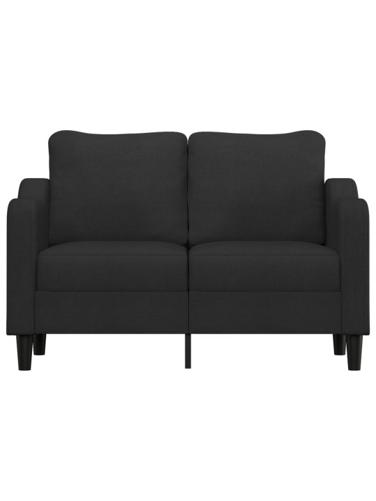 2místná pohovka černá 120 cm textil