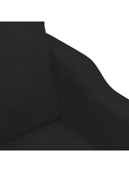 2místná pohovka černá 120 cm textil