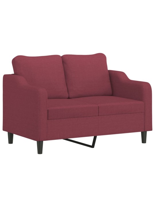 2místná pohovka vínová 120 cm textil