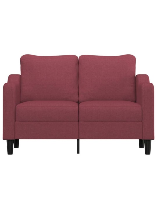 2místná pohovka vínová 120 cm textil