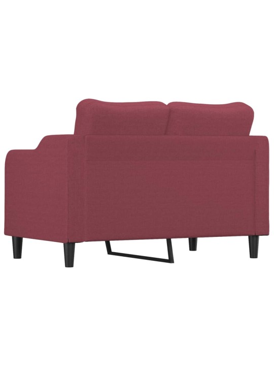 2místná pohovka vínová 120 cm textil