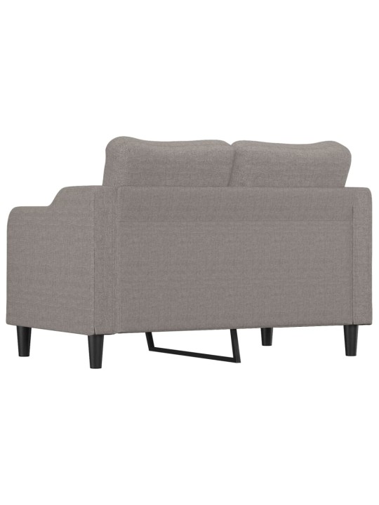 2místná pohovka taupe 140 cm textil