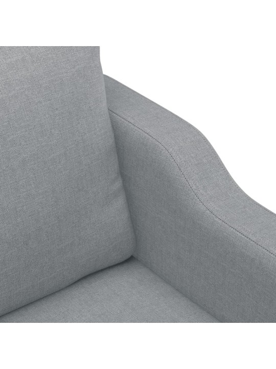 2místná pohovka světle šedá 140 cm textil