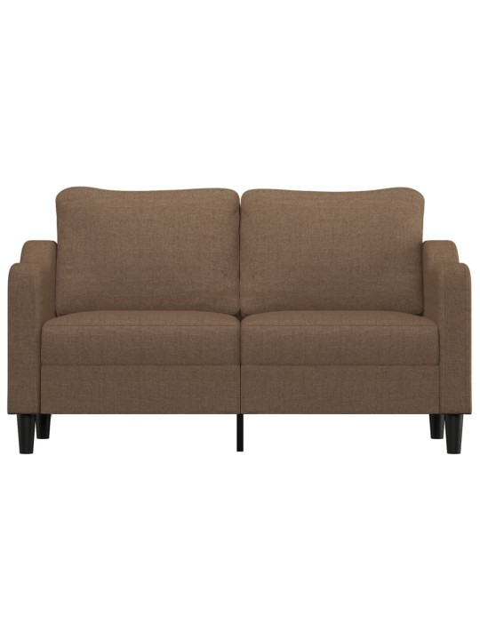 2místná pohovka hnědá 140 cm textil