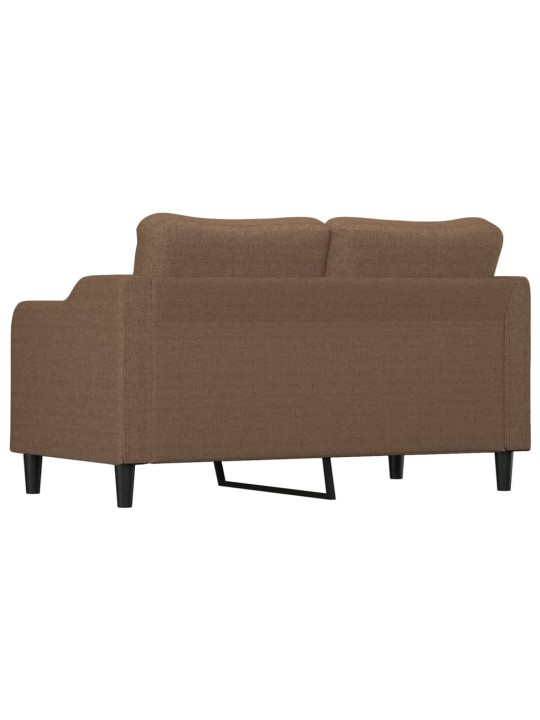 2místná pohovka hnědá 140 cm textil