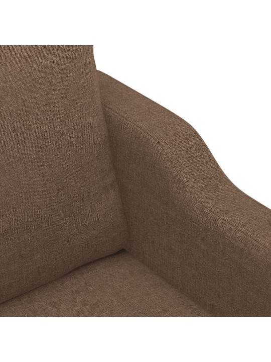 2místná pohovka hnědá 140 cm textil